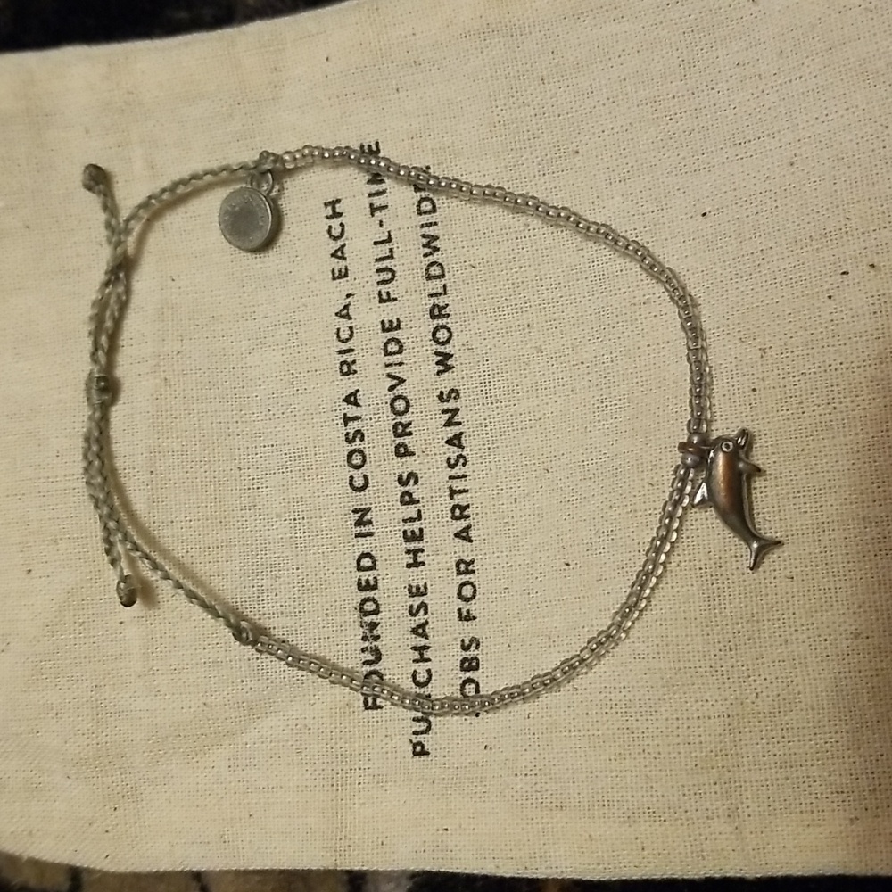Pura Vida dolphin seed bead bracelet